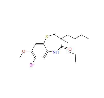 CAS:439089-27-7丨7-bromo-3,3-dibutil-8-metoksi-2,3-dihidrobenzo[b][1, 4]tiazepin-4(5H)-on