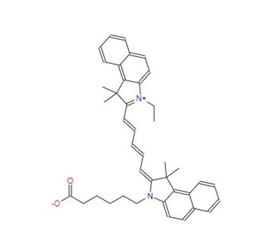 CAS:210834-22-3丨2-[5-[3-(5-karboksipentil)-1,3-dihidro-1 ,1-dimetil-2H-benz[e]indol-2-iliden]-1,3-pentadienil]-3-etil-1 ,1-dimetil-1H-benz[e]indolijum unutrašnja so